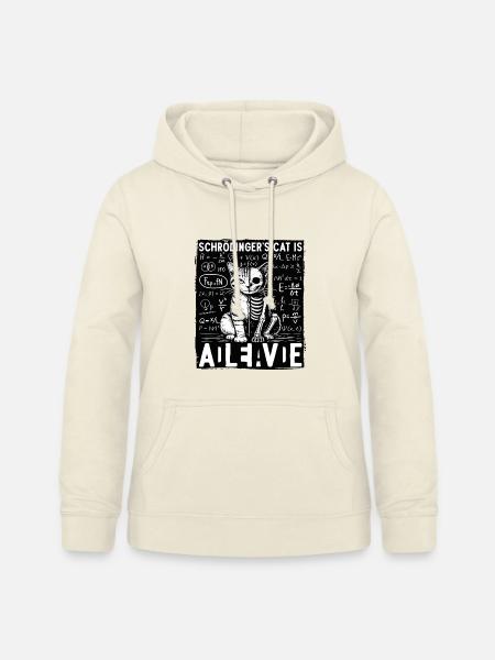 Schrödingers Cat Is Alive Dead - Frauen Hoodie - Vanille-Milchshake