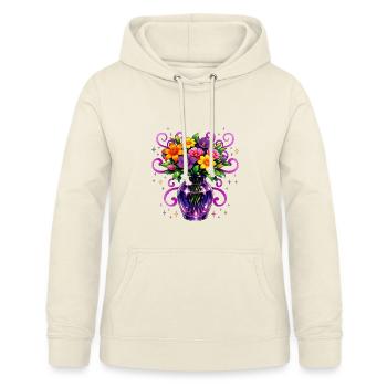 Beltane Blessings May Day Mystical Flower - Women's Hoodie - vanilla - Front - AI Model Female 172 light (172cm)