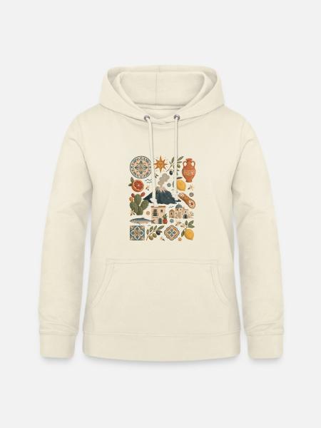 Sizilien | Ätna, Zitrus & Inselgenuss - Frauen Hoodie - Vanille-Milchshake