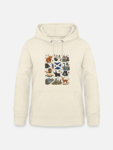 Schottland | Highlands, Kilt & Whisky - Frauen Hoodie - Vanille-Milchshake