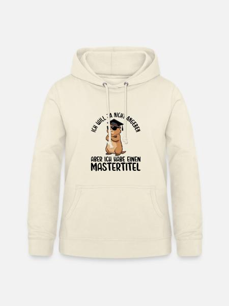 Mastertitel Erdmännchen Master Abschluss bestanden - Frauen Hoodie - Vanille-Milchshake