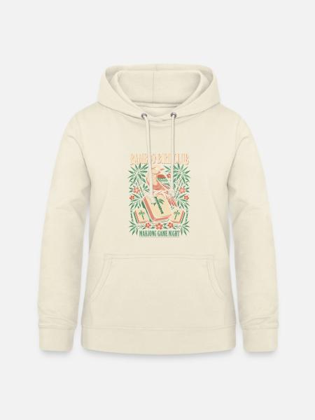 Bambusvogel Klub Mahjong Nacht - Frauen Hoodie - Vanille-Milchshake