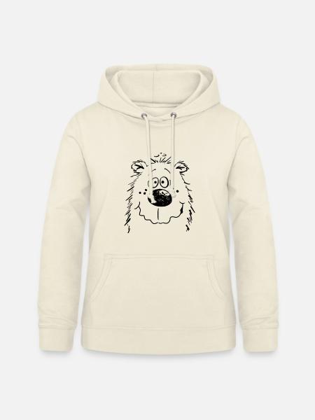 Knuffiger Bär Sketch Teddybär Bärchen - Frauen Hoodie - Vanille-Milchshake