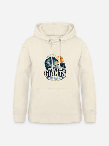 Nazaré Surfen - Frauen Hoodie - Vanille-Milchshake