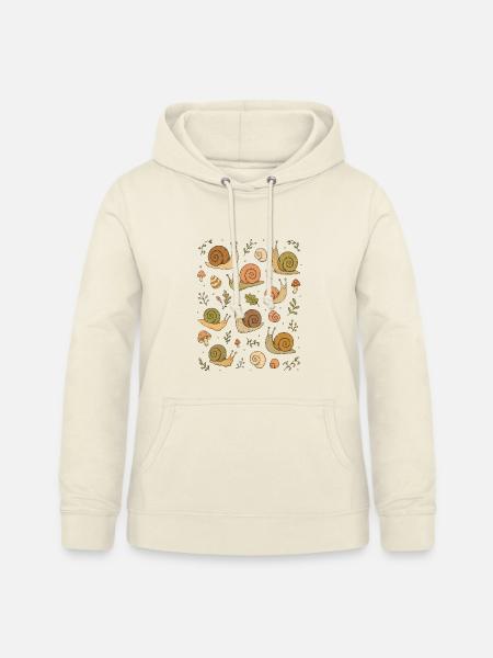 Schnecken | Garten Natur & Wald - Frauen Hoodie - Vanille-Milchshake