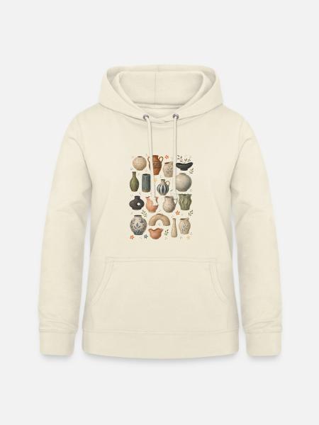 Keramikvasen | Töpfern & Wohnkunst - Frauen Hoodie - Vanille-Milchshake