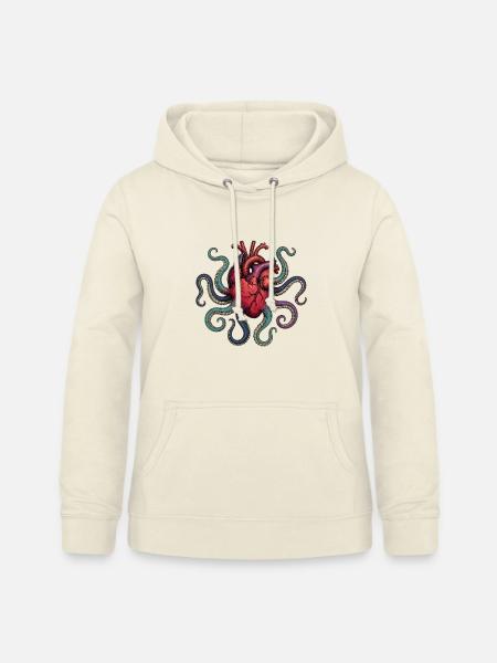 Anatomical Heart Octopus - Frauen Hoodie - Vanille-Milchshake