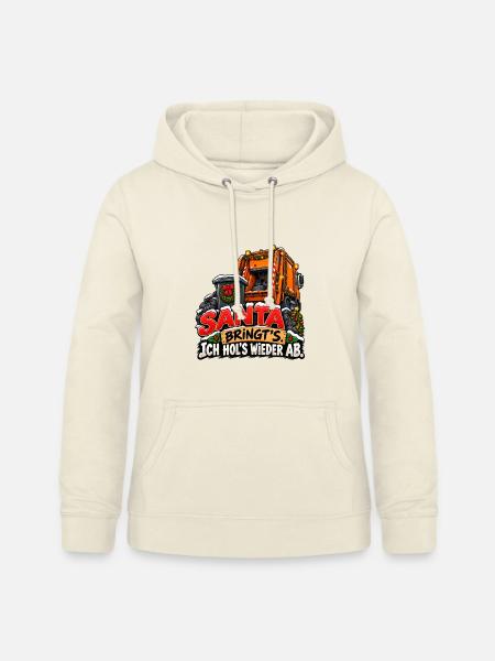 Müllmann Müllabfuhr lustiges Weihnachtsmotiv - Frauen Hoodie - Vanille-Milchshake