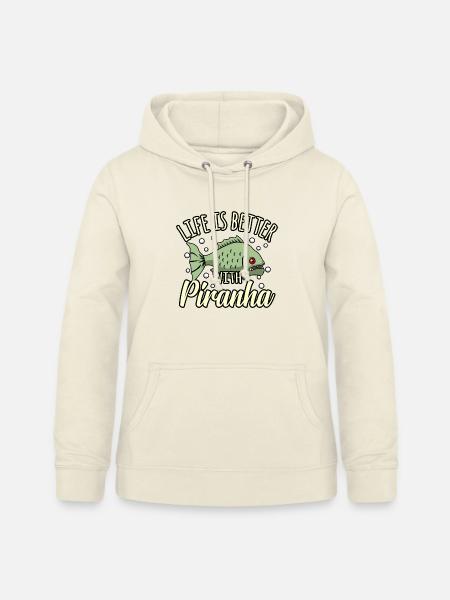 Piranha - Frauen Hoodie - Vanille-Milchshake