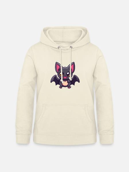 Fledermaus Halloween Lustig Comic - Frauen Hoodie - Vanille-Milchshake