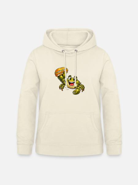 Krebs hat ein Fischbrötchen - Frauen Hoodie - Vanille-Milchshake