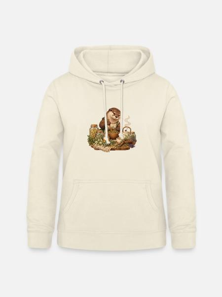 Otter mischt Kräutertee - Frauen Hoodie - Vanille-Milchshake