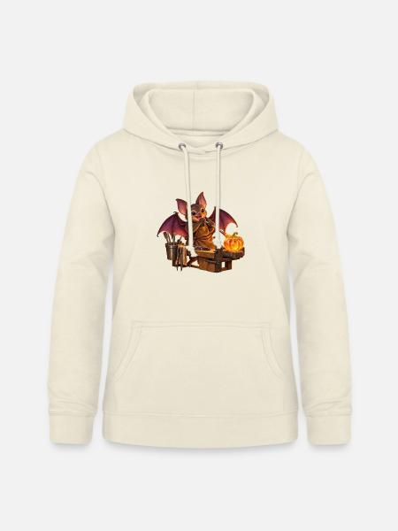 Fledermaus bläst einen Glaskürbis - Frauen Hoodie - Vanille-Milchshake