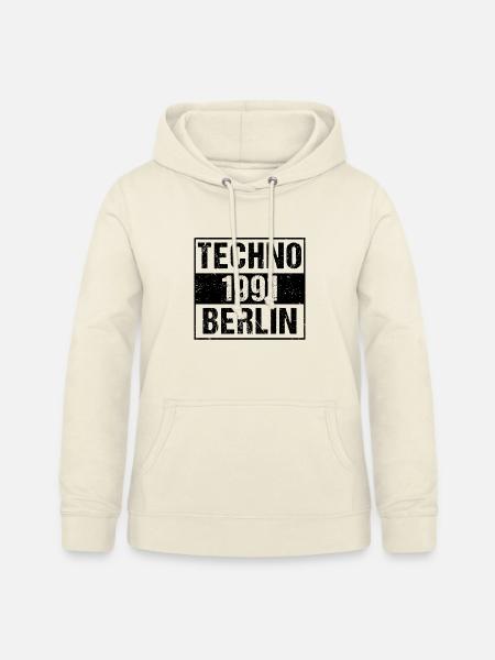 Techno Berlin T-Shirt - Frauen Hoodie - Vanille-Milchshake