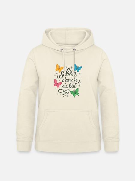 Schön, dass du da bist - Frauen Hoodie - Vanille-Milchshake