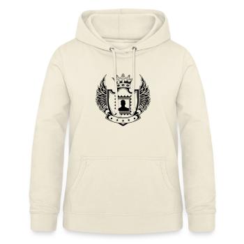 Briefmarke Wappen - Frauen Hoodie - Vanille-Milchshake - Vorne - AI Model Female 172 light (172cm)