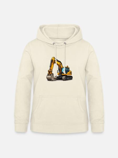 Gelber Bagger - Frauen Hoodie - Vanille-Milchshake