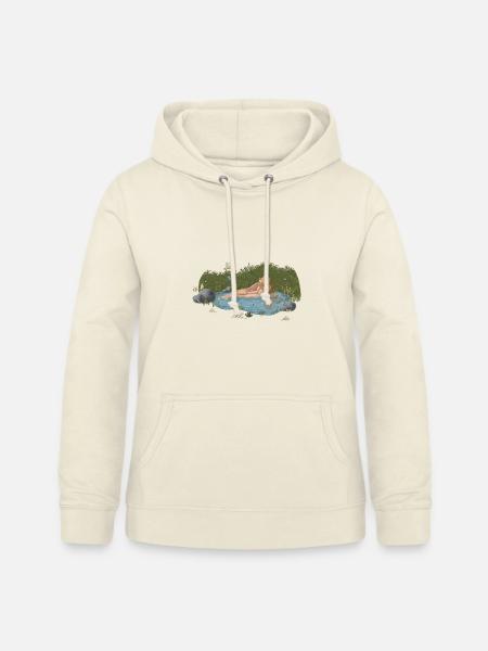 Wasserruhe im Grünen - Frauen Hoodie - Vanille-Milchshake