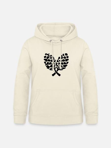 Tannenzapfen Symbol Zapfen - Frauen Hoodie - Vanille-Milchshake