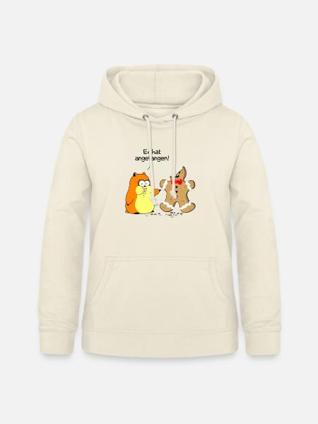 Hamster vs. Lebkuchenmann - Frauen Hoodie - Vanille-Milchshake