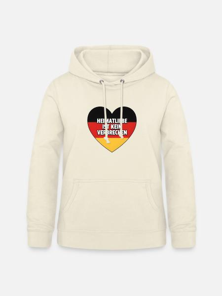 Heimatliebe ist kein Verbrechen - Frauen Hoodie - Vanille-Milchshake