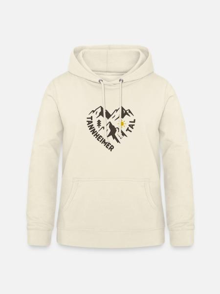 Tannheimer Tal Bergpanorama - Frauen Hoodie - Vanille-Milchshake