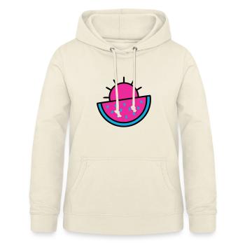 Watermelon Sun 90s Pop Art - Women's Hoodie - vanilla - Front - AI Model Female 172 light (172cm)