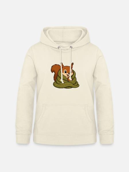 Eichhörnchen - Frauen Hoodie - Vanille-Milchshake