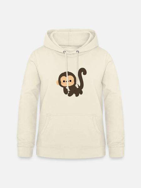 Spider Monkey Cartoon Charm - Frauen Hoodie - Vanille-Milchshake