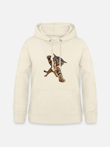 Katze - Frauen Hoodie - Vanille-Milchshake
