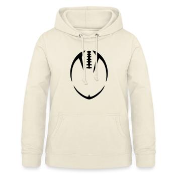 American Football Rücken - Frauen Hoodie - Vanille-Milchshake - Vorne - AI Model Female 172 light (172cm)