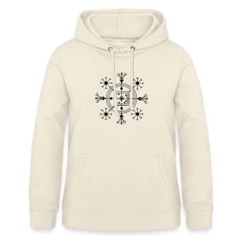 Veldismagn - Fortune and Protection symbol - Women's Hoodie - vanilla - Front - AI Model Female 172 light (172cm)