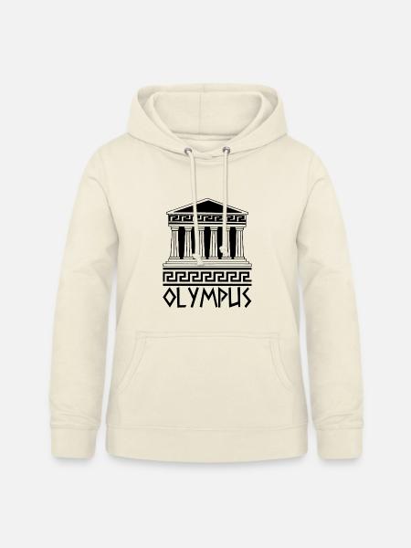 Tempel des Olymps (Schwarz) - Frauen Hoodie - Vanille-Milchshake