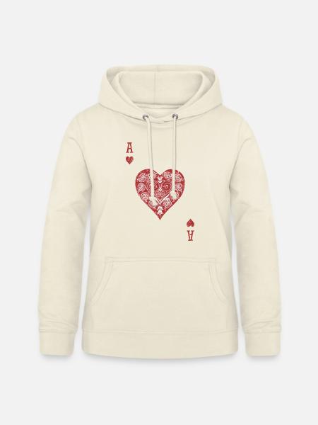 Herz-Ass ❤️ - Frauen Hoodie - Vanille-Milchshake
