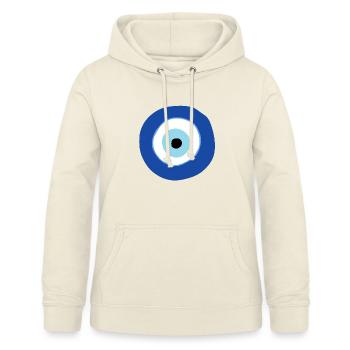 Nazar Böser Blick Schutz - Frauen Hoodie - Vanille-Milchshake - Vorne - AI Model Female 172 light (172cm)