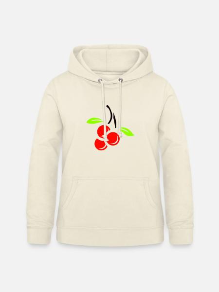 Drei Kirschen - Frauen Hoodie - Vanille-Milchshake