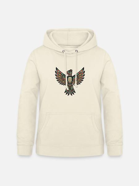 Indianischer Donnervogel Orange - Frauen Hoodie - Vanille-Milchshake
