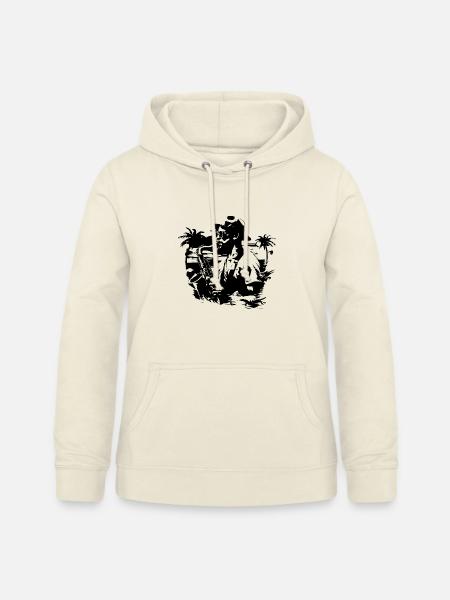 Saxophonist Grafik - Frauen Hoodie - Vanille-Milchshake