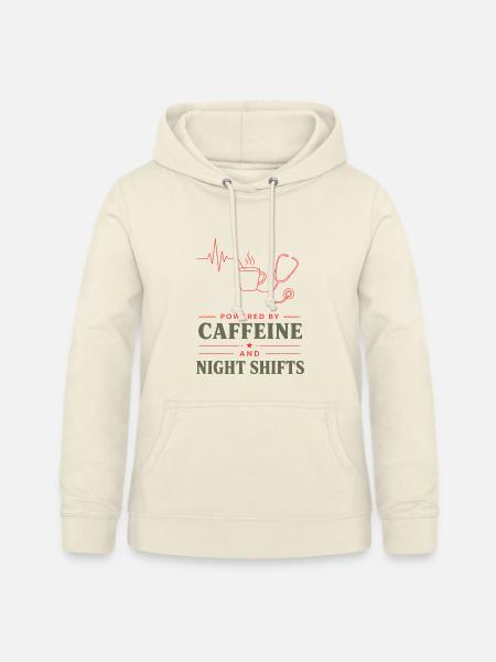 KaffeeKraft Nachtschicht - Frauen Hoodie - Vanille-Milchshake