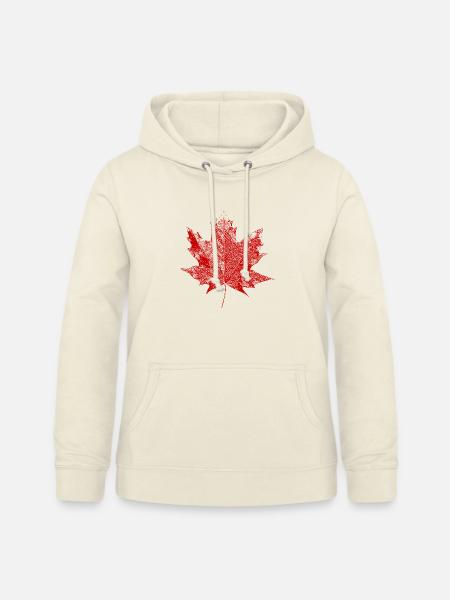 Maple leaf - Frauen Hoodie - Vanille-Milchshake