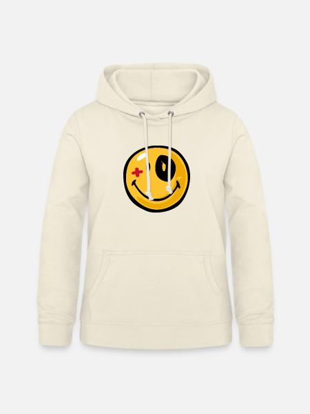 Smiley black eyed - Frauen Hoodie - Vanille-Milchshake