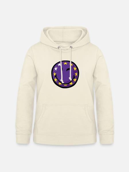 Smiley Flag EU - Frauen Hoodie - Vanille-Milchshake