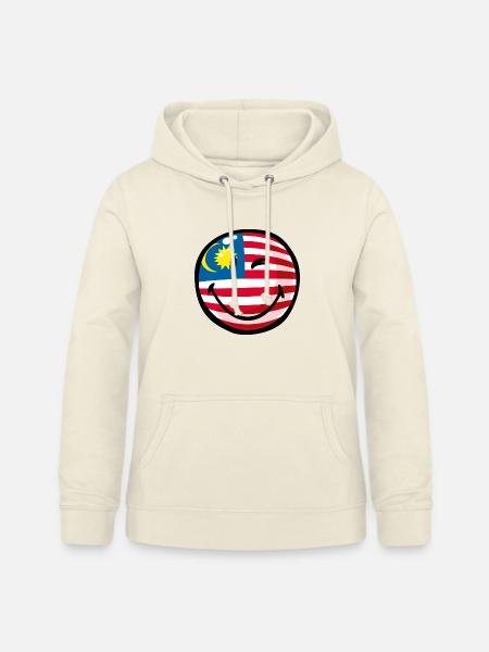 Smiley Flag Malaysia - Frauen Hoodie - Vanille-Milchshake
