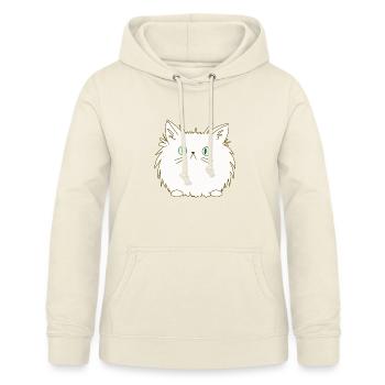 Perser Katze Cat - Frauen Hoodie - Vanille-Milchshake - Vorne - AI Model Female 172 light (172cm)