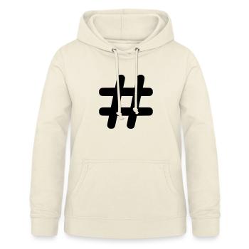 Hashtag - Women's Hoodie - vanilla - Front - AI Model Female 172 light (172cm)