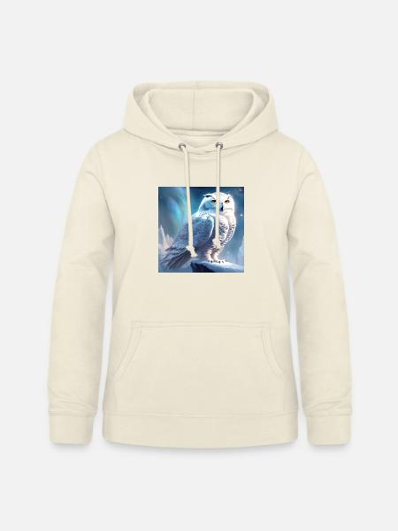 Schnee-Eule - Frauen Hoodie - Vanille-Milchshake