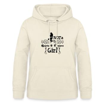Not a hearts&flowers girl Geschenk - Frauen Hoodie - Vanille-Milchshake - Vorne - AI Model Female 172 light (172cm)