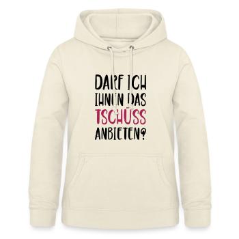 Darf ich ihnen das Tschüss anbieten - Frauen Hoodie - Vanille-Milchshake - Vorne - AI Model Female 172 light (172cm)