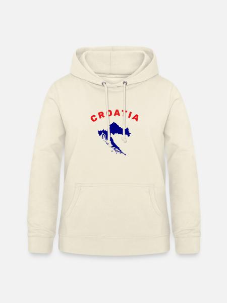 Kroatien-Karte - Frauen Hoodie - Vanille-Milchshake