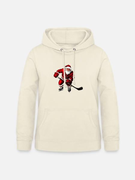 Weihnachten Eishockeyspieler - Frauen Hoodie - Vanille-Milchshake